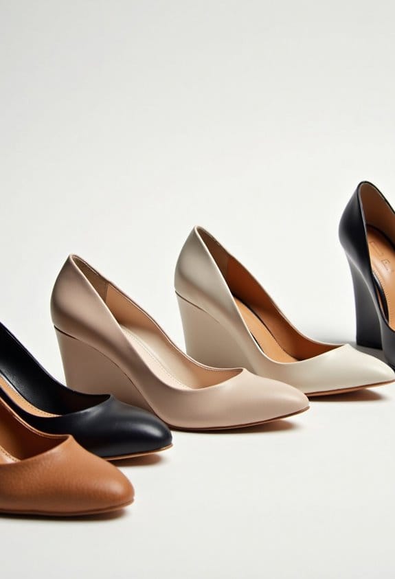 comfortable cushioned platform wedges