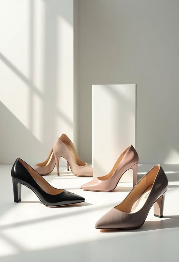 cushioned platform kitten heels